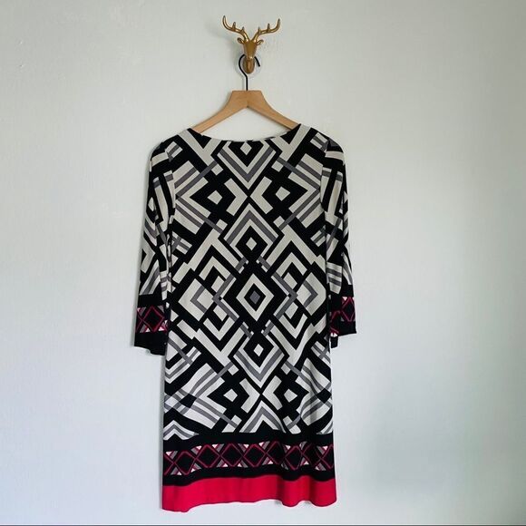 Eliza j Geometric Dress Size 4 - Picture 2 of 6